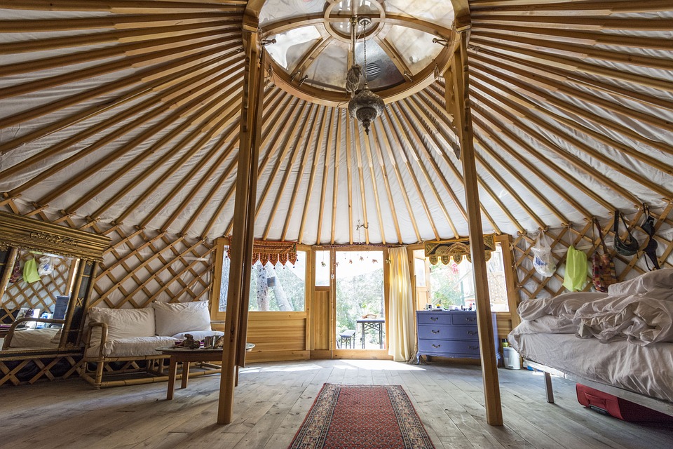Yurt from inside