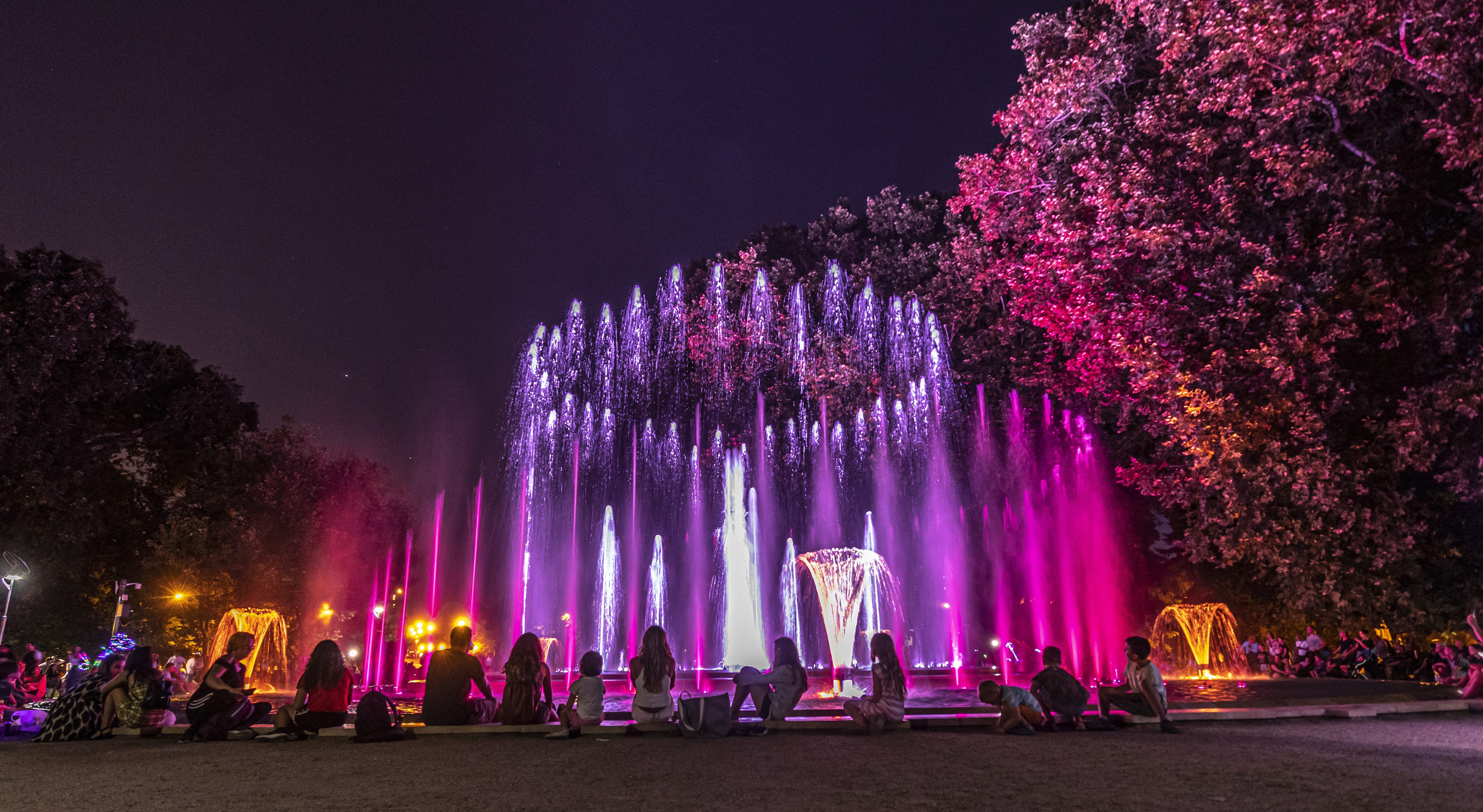 Hungary Budapest musical fountain