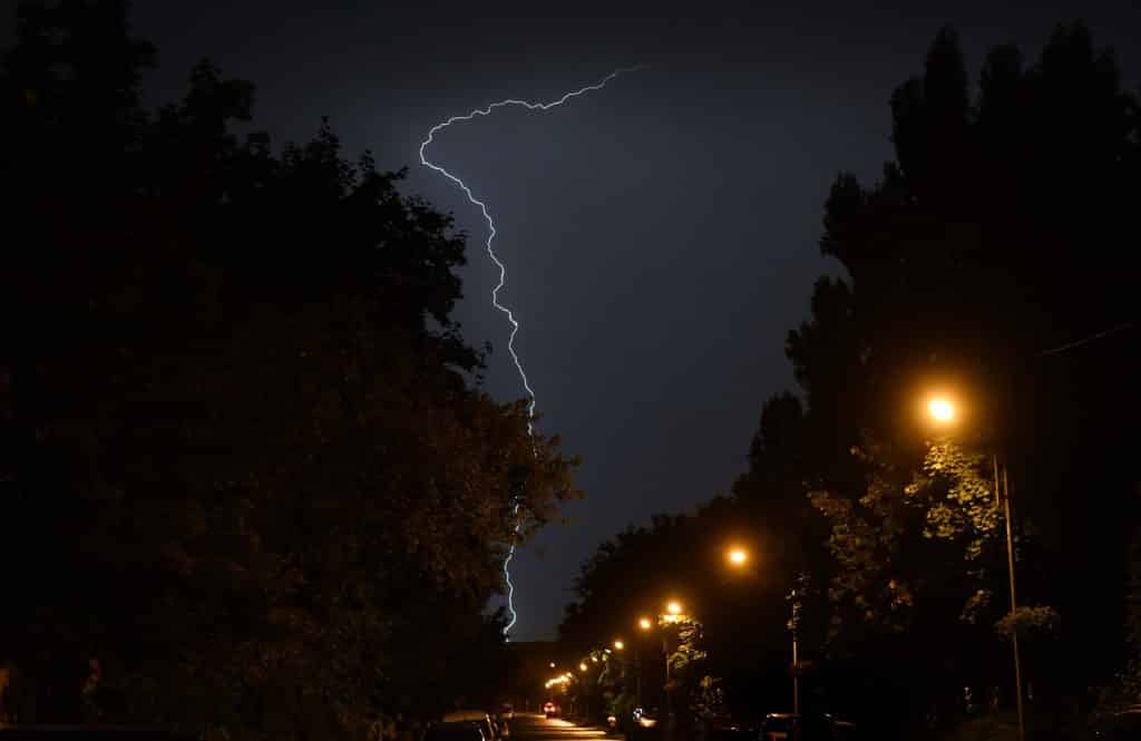 Storm in Hungary Budapest