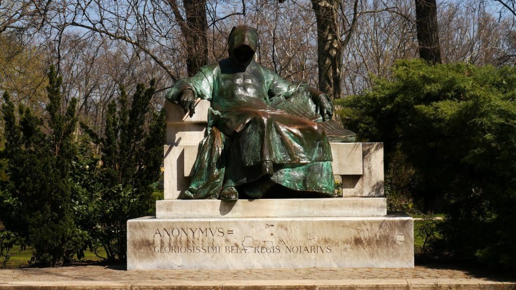 Anonymus, statue, Hungary