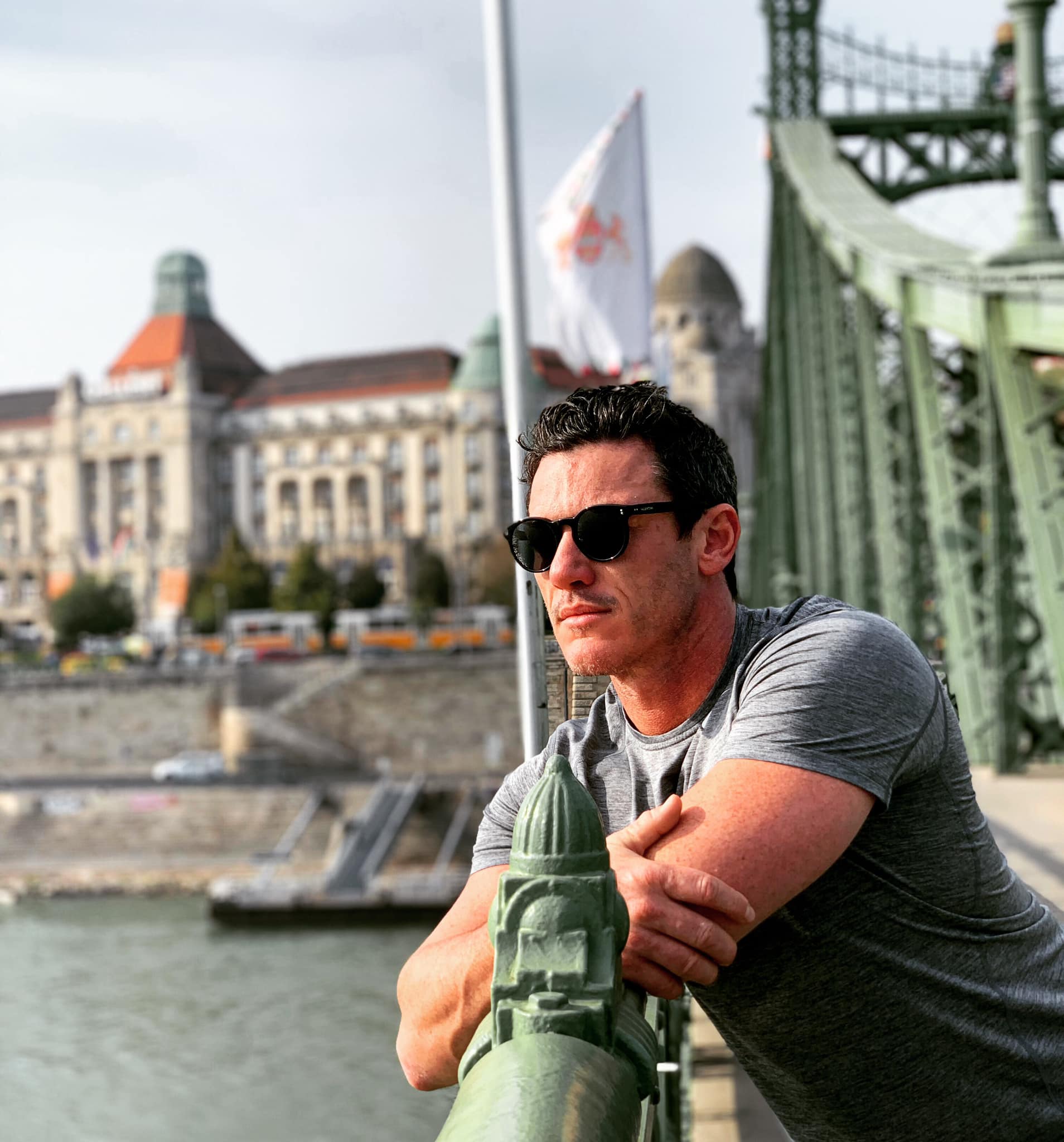 Luke Evans in Budapest
