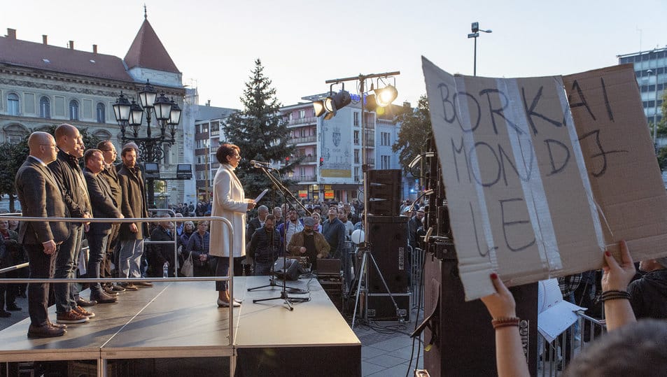 demonstration against borkai