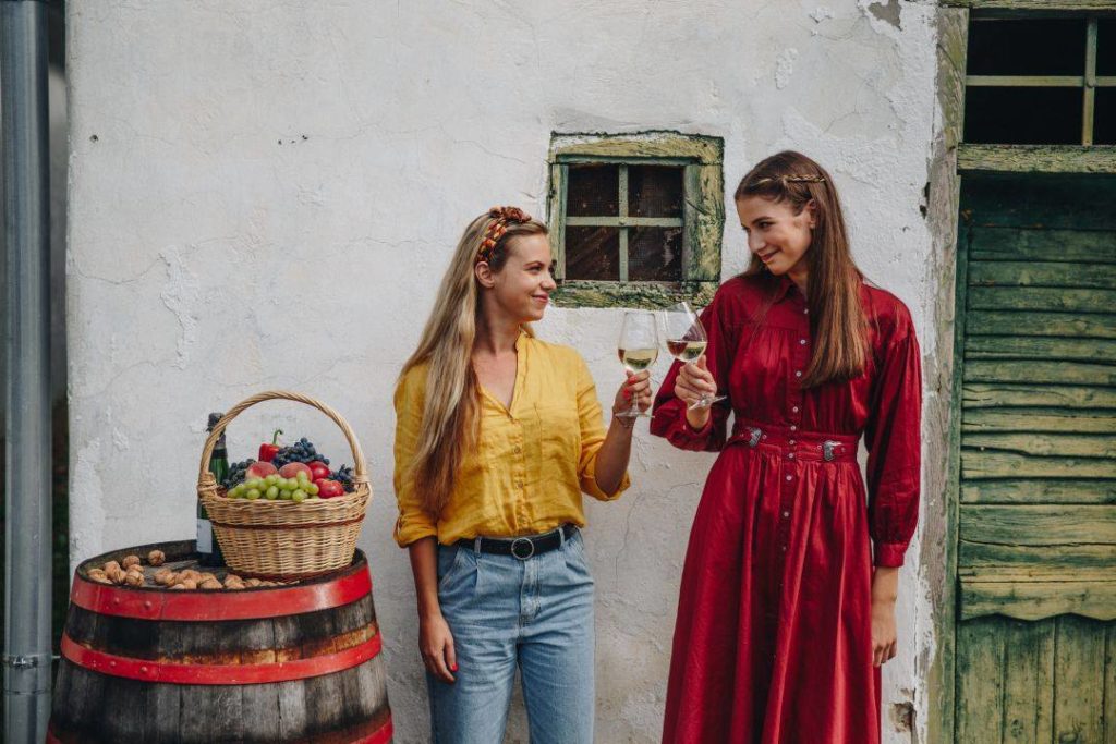 Mädchen, Wein, Ungarn, entdecken