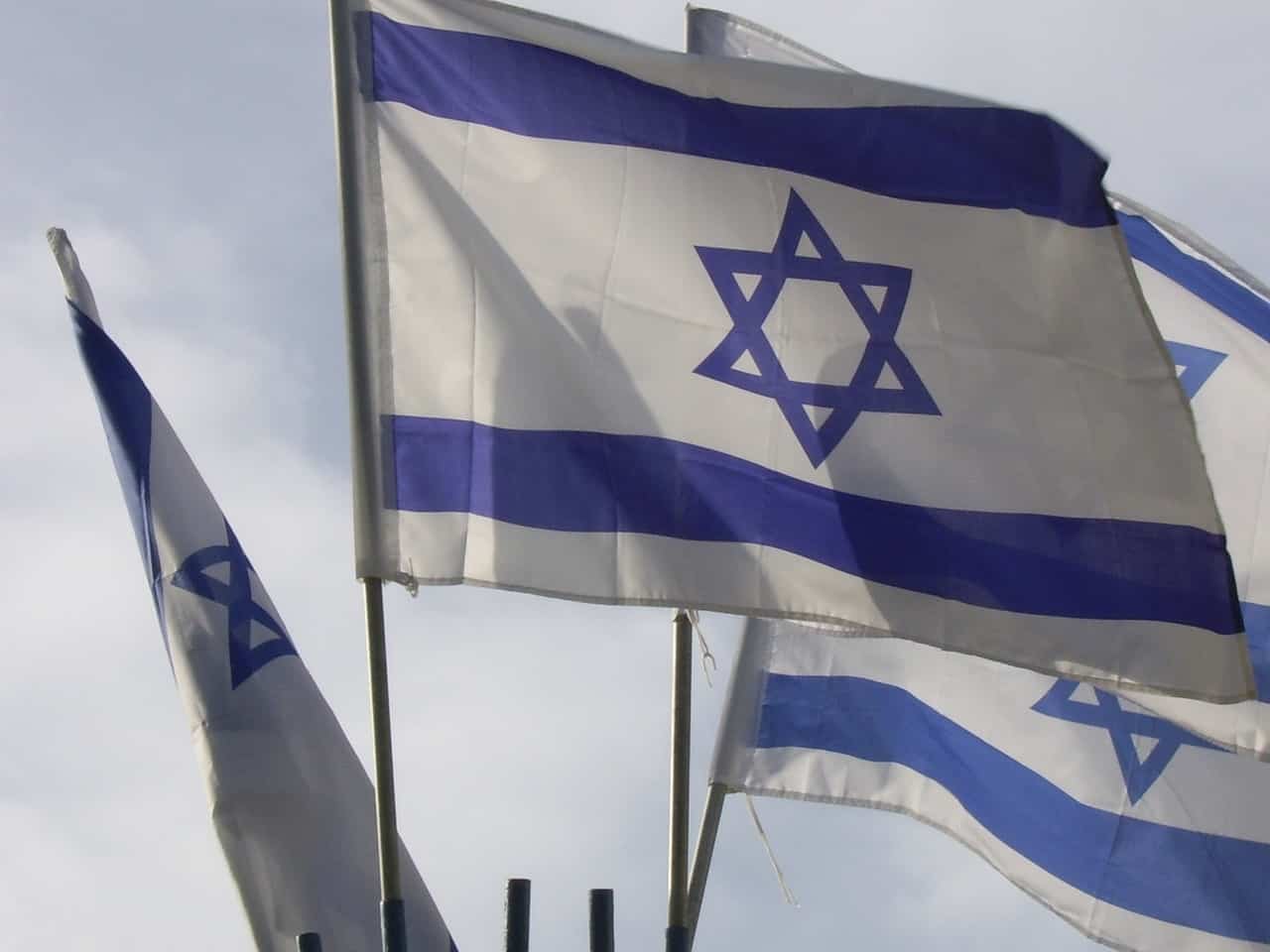 israel flags