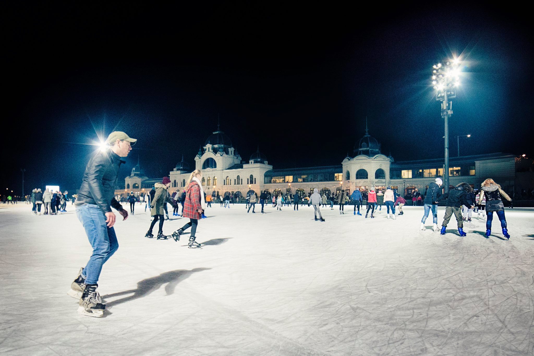 溜冰場，布達佩斯，城市公園
