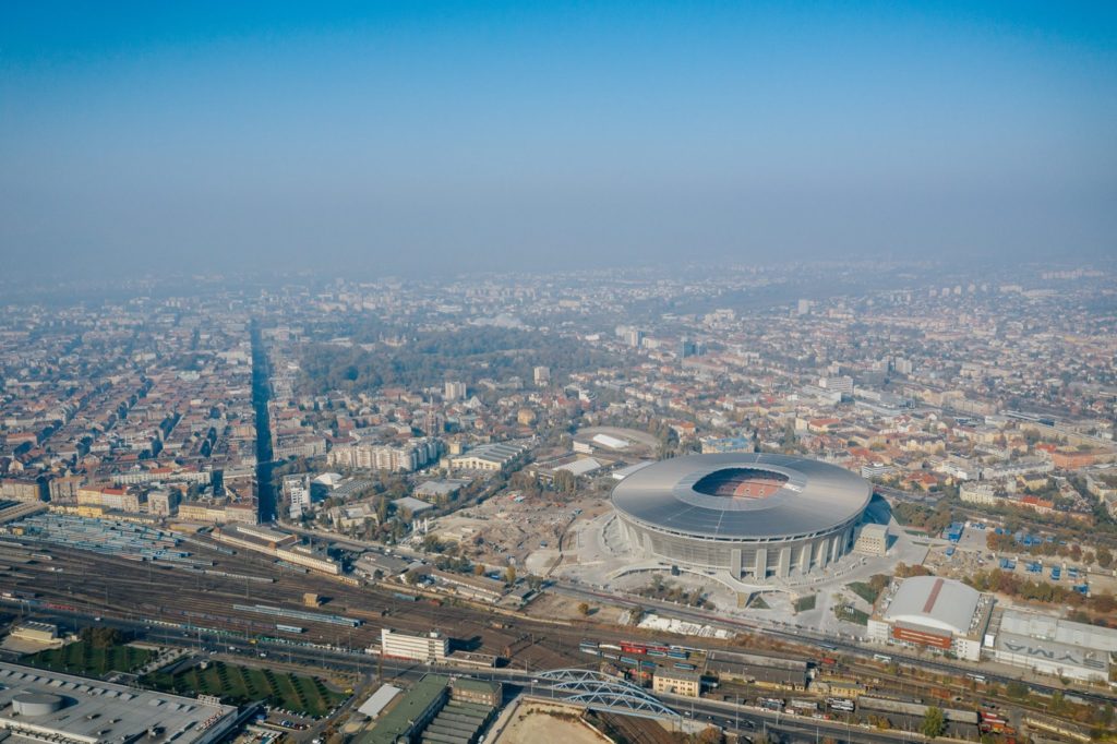 Puskás Arena, vista, Hungría, Budapest
