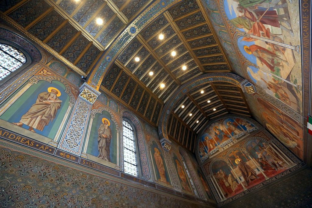 Pécs, basilica, interior, view, building