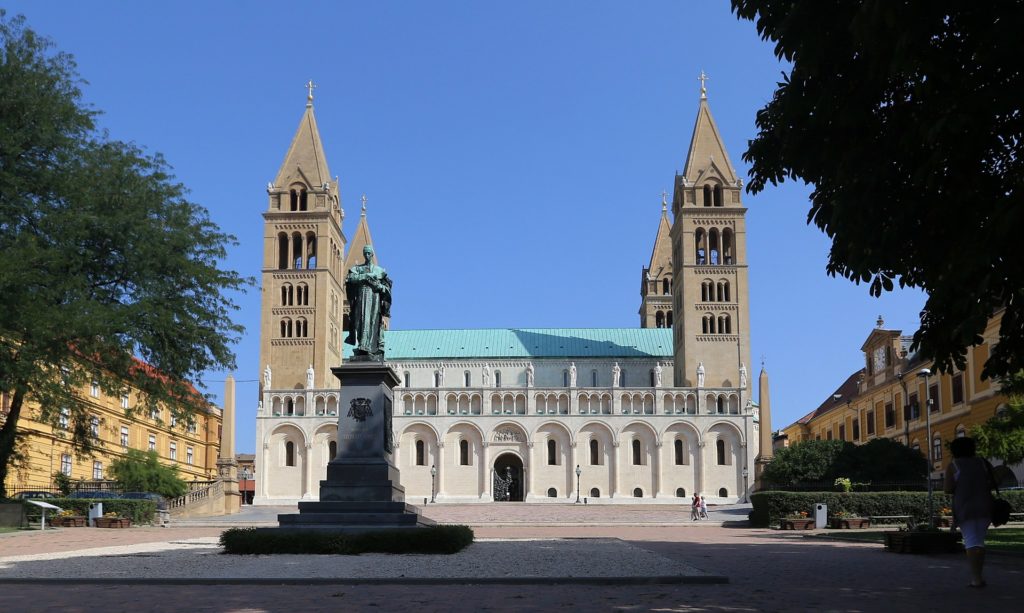 Pécs, basilica, view, building