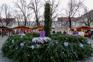 クリスマス、市場、ブダペスト