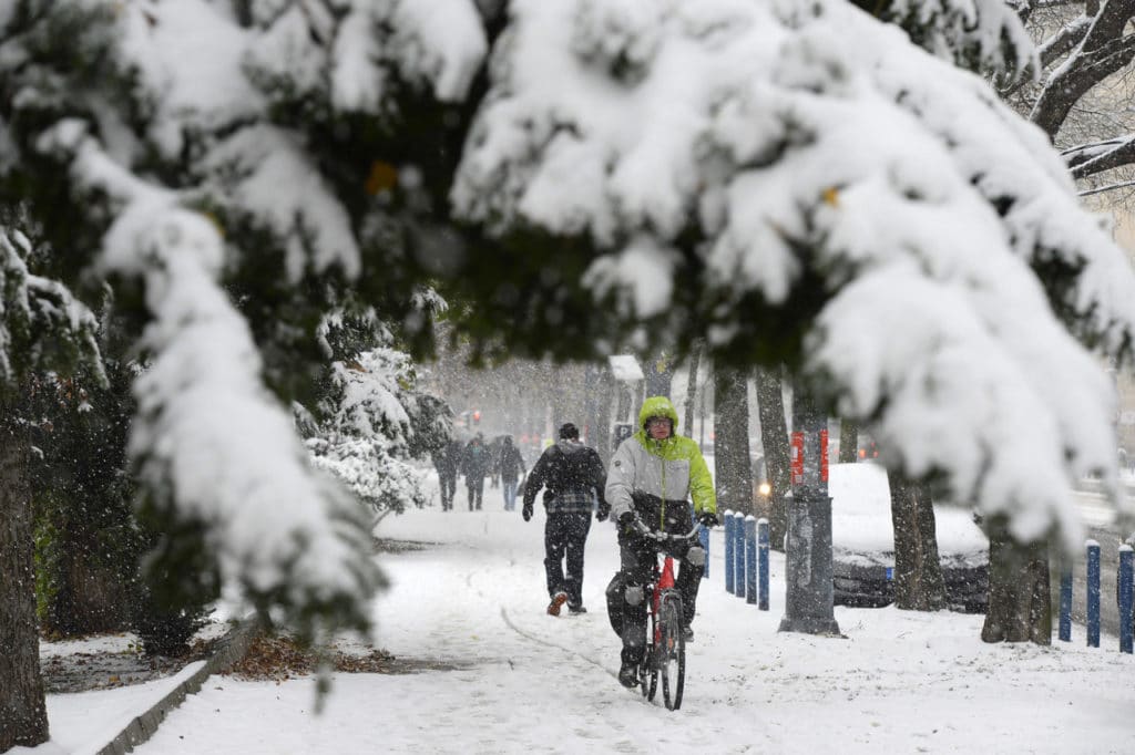 First snow of winter 2019 arrives in Hungary