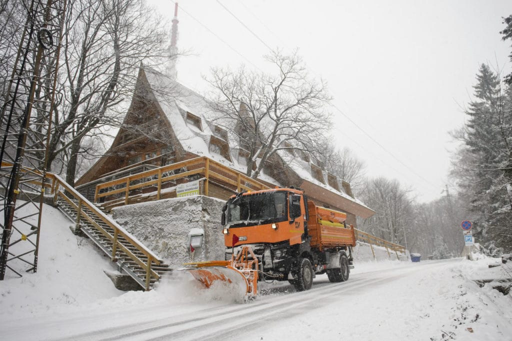 Венгрия зима снег 2019