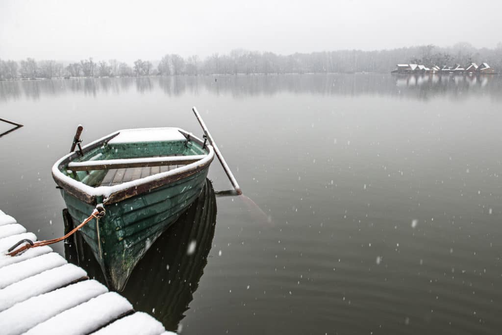 Der erste Schnee des Winters 2019 kommt in Ungarn an