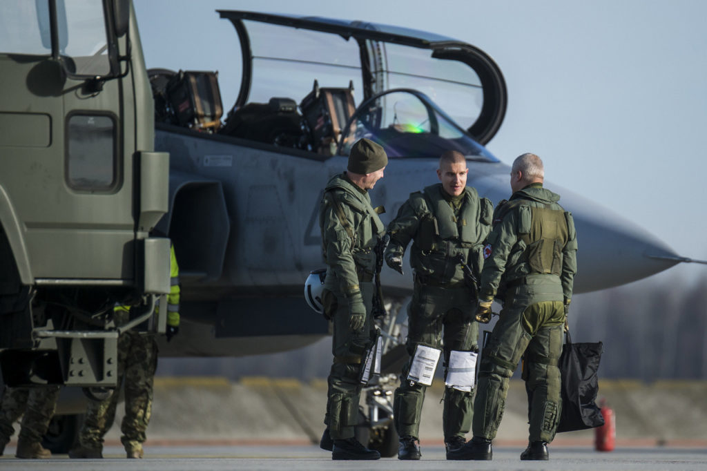 Twelve Gripen fighters of the Hungarian Air Force returned to the Kecskemét air base