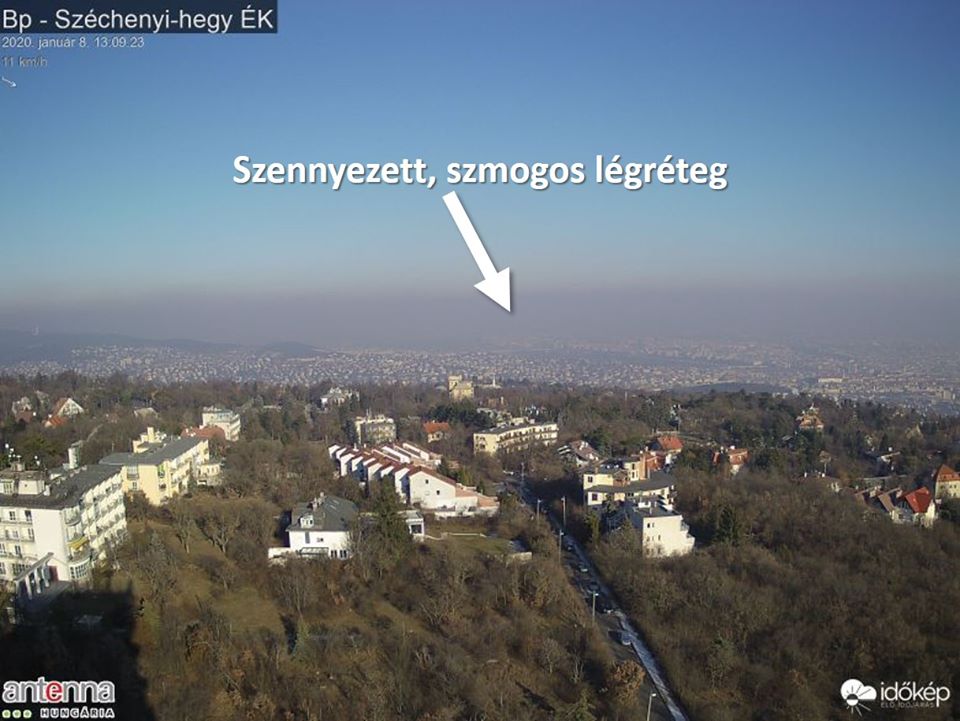 onečišćenje zraka Budimpešta időkép