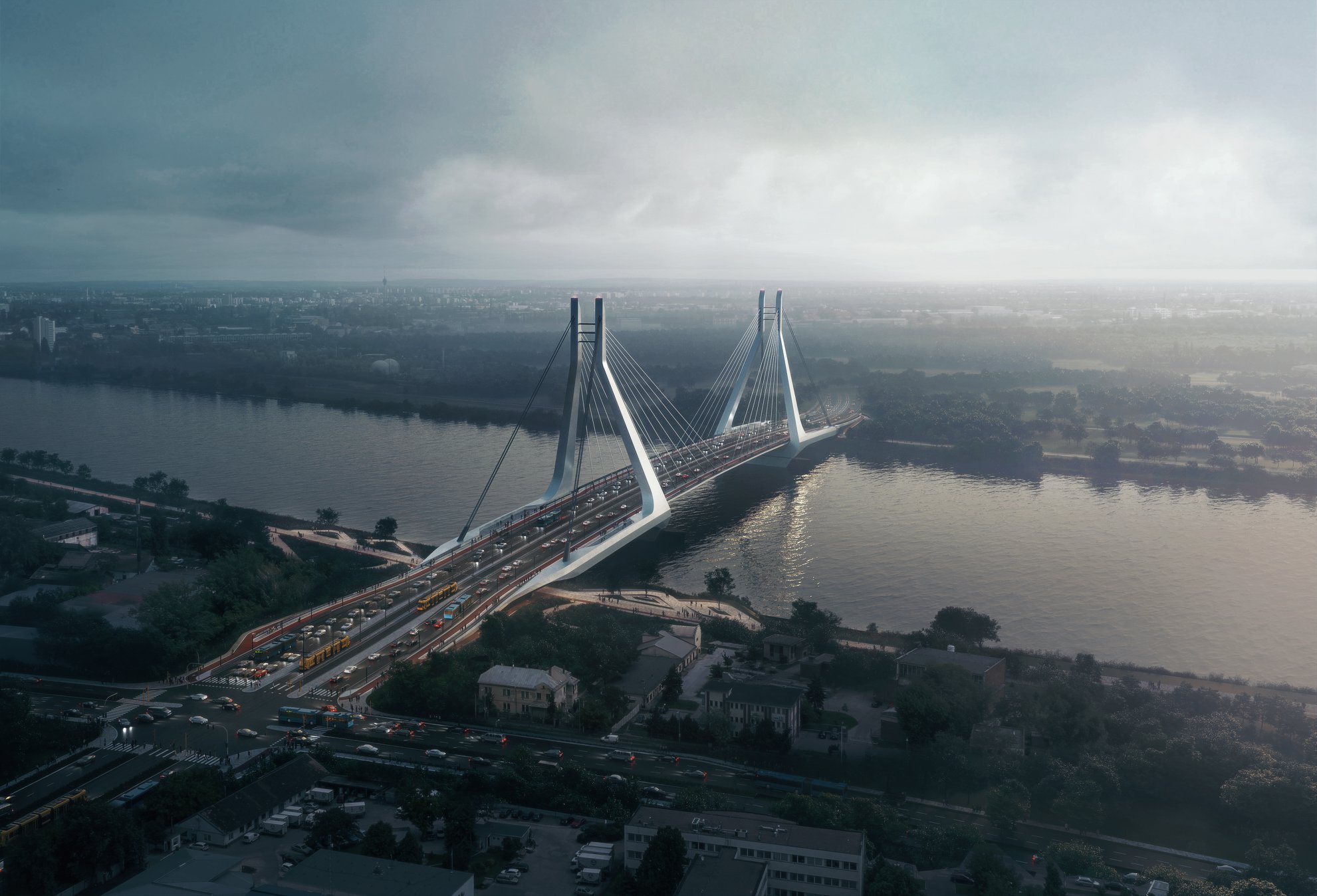 Galvani Bridge, Hungary, Budapest, Danube