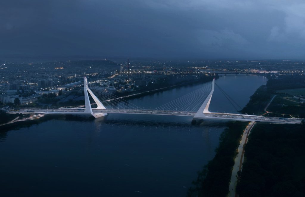 Galvani-Brücke, Donau, Budapest, Ungarn