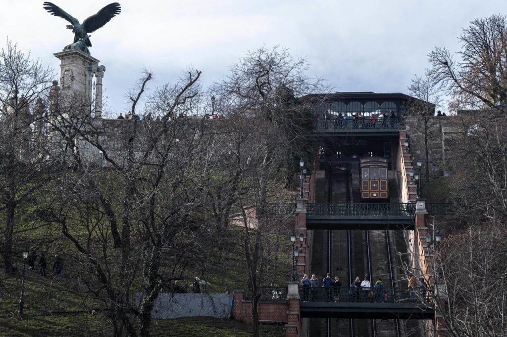 The Buda Castle Hill Funicular, a tourist attraction of Budapest, turned 150 years old. Photo: MTI