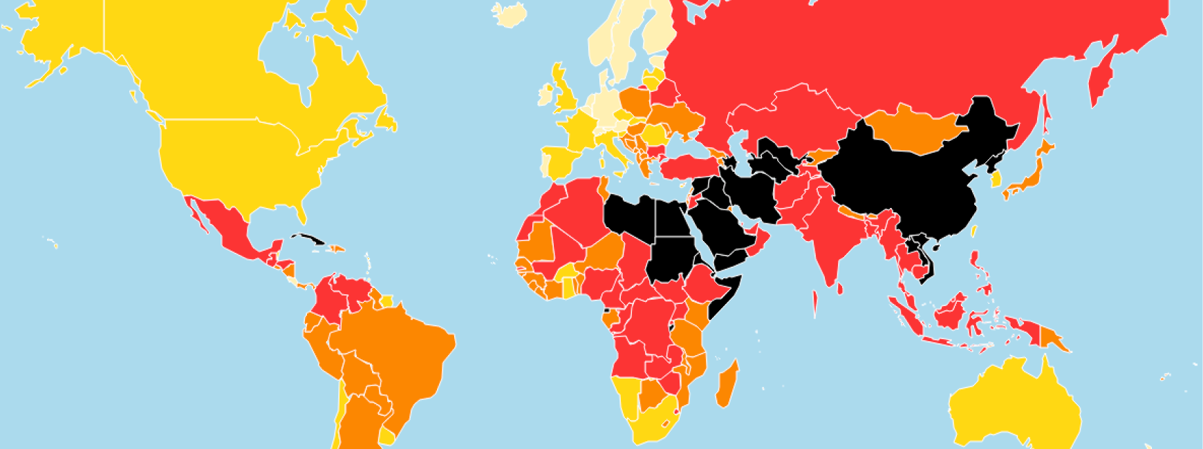 2020 World Press Freedom Index map