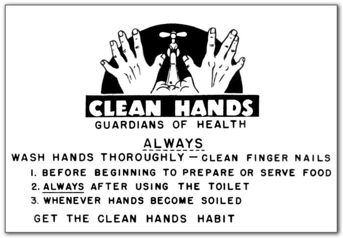 cartel de lavado de manos