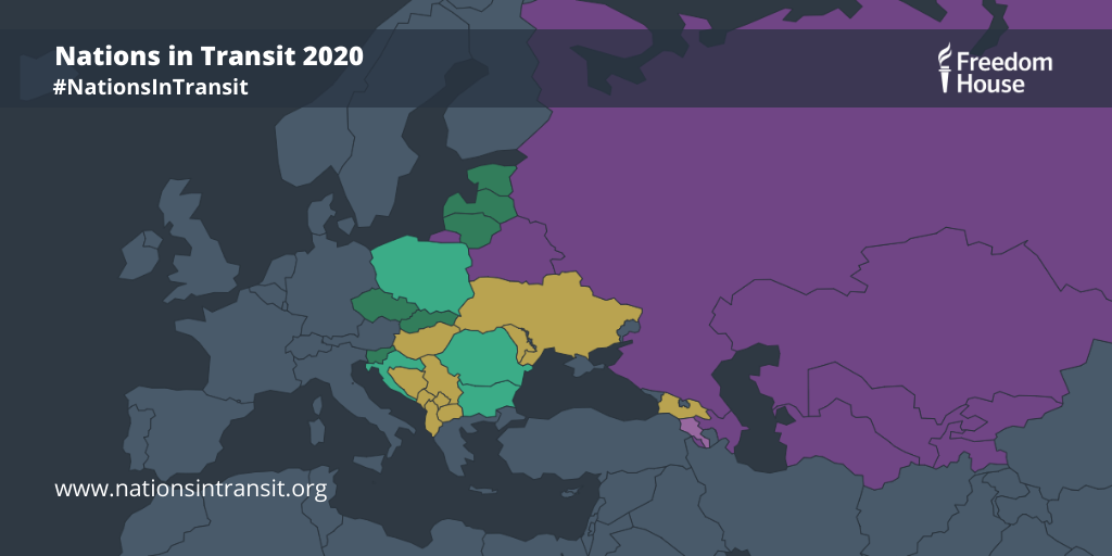 ट्रांजिट 2020 मानचित्र में राष्ट्र