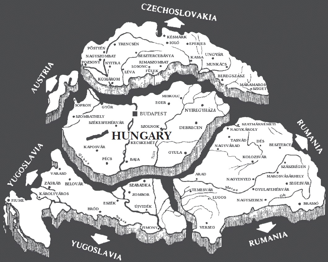 trianon map hungary