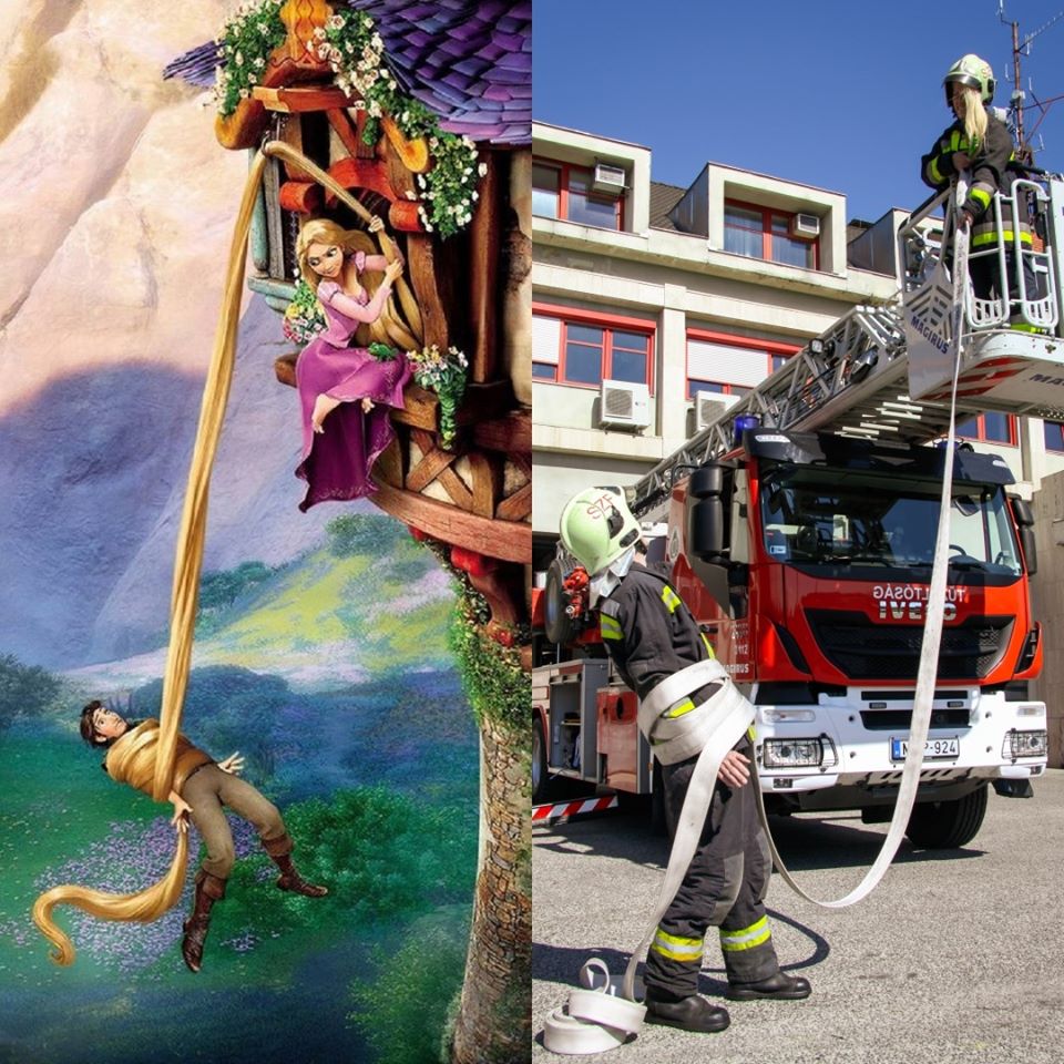 Children's Day Hungarian Firefighters Disney Rapunzel