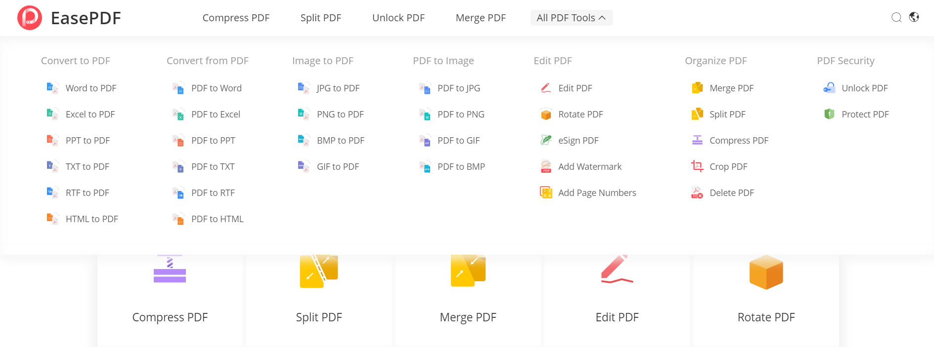 EasePDF All PDF Tools