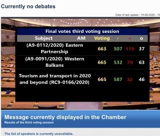 Voting eastern partnership resolution