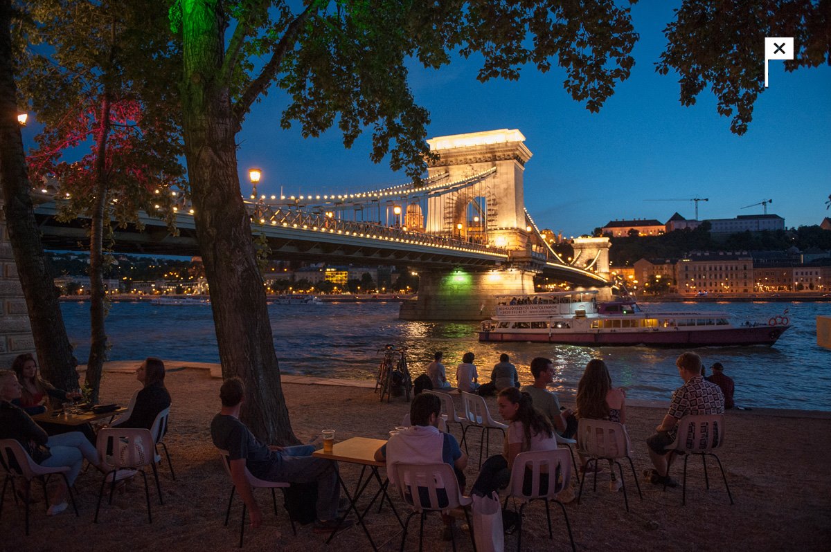 Budapest, Hungary, nightlife, summer