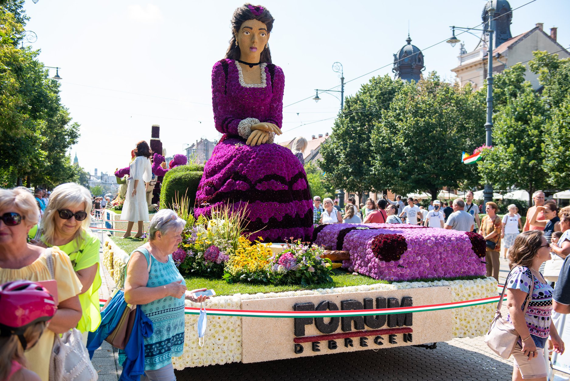 Debrecínský květinový karneval, Debrecín, Maďarsko, květina