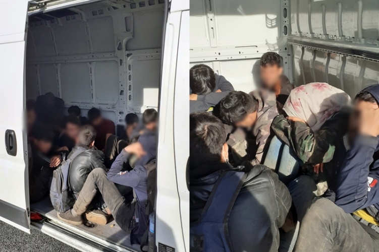 illegal migrants in truck