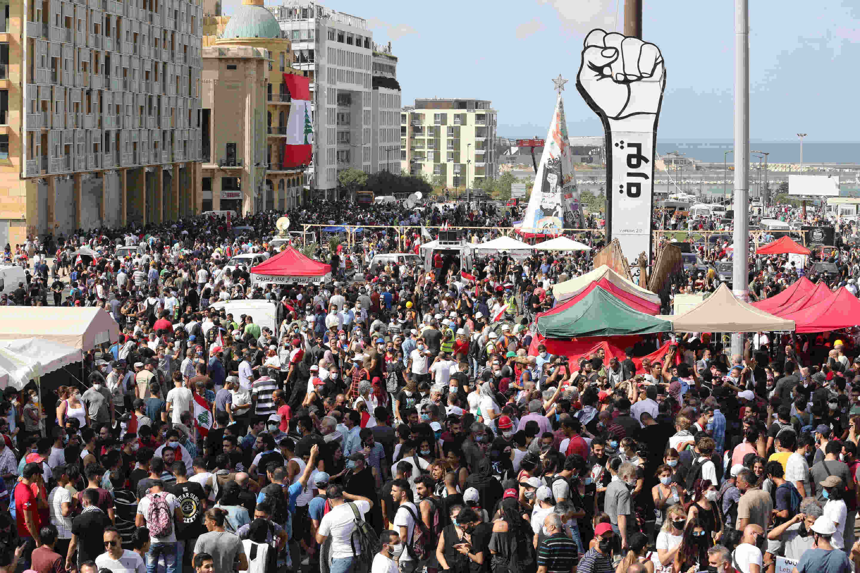 lebanon beirut demonstration