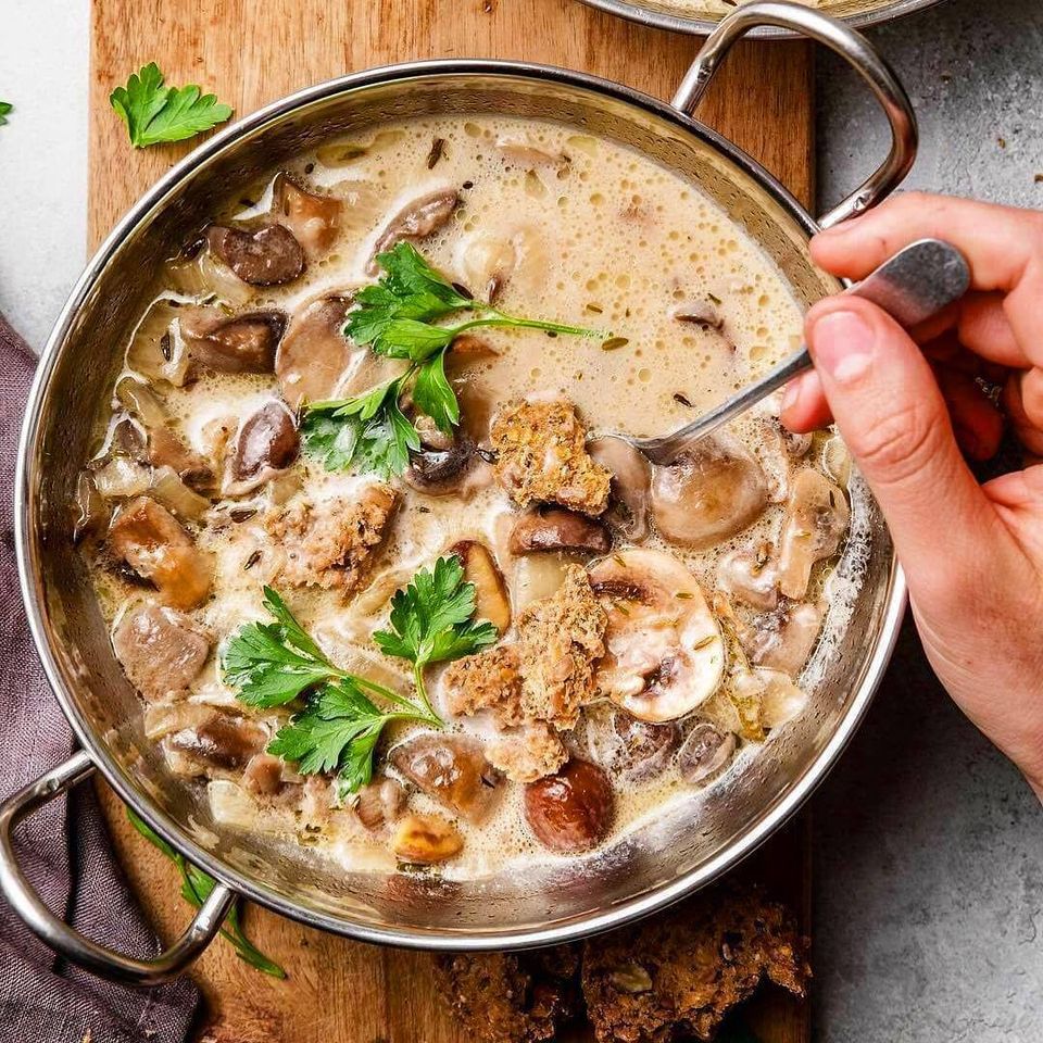 Mushroom soup-recipe-food