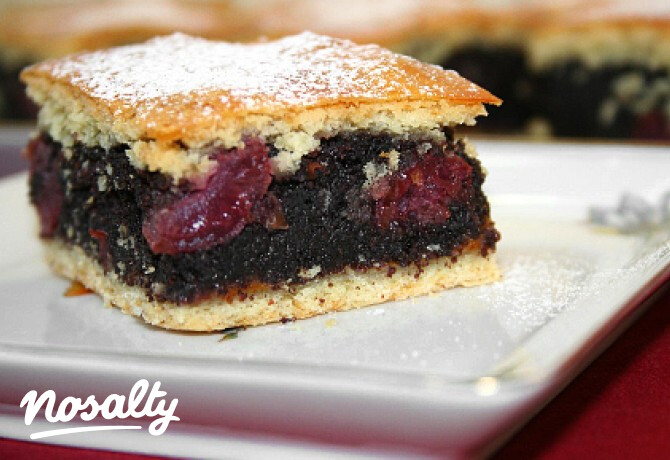 Poppy seed and cherry pie-Hungary-food-gastronomy