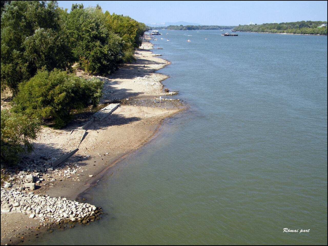 Římská pláž Római Část Duna Dunaj