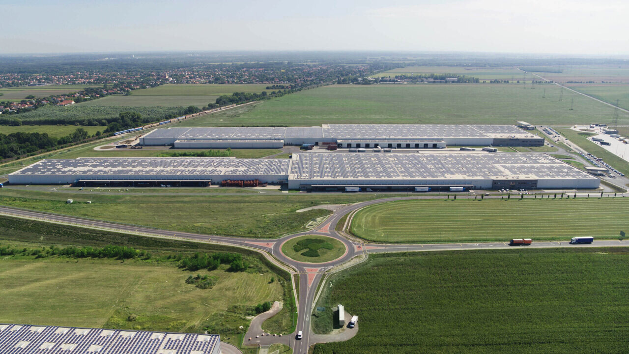 Audi solar plant inauguration in Győr