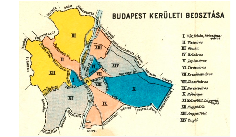 Hungría Budapest distritos 2