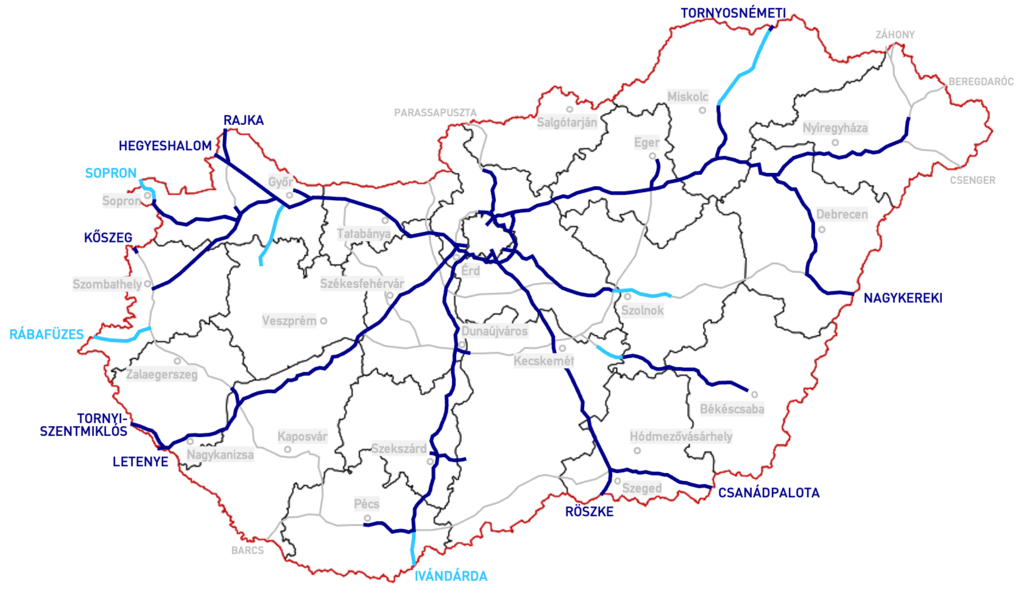 Автомагистрали Венгрии
