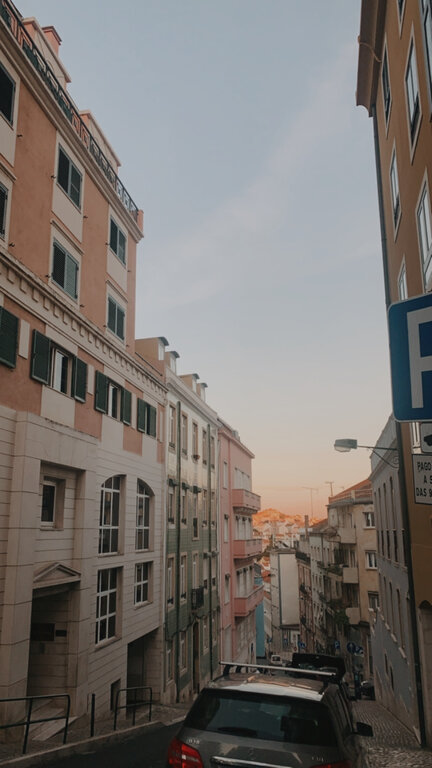 Blick auf die Straße von Lissabon