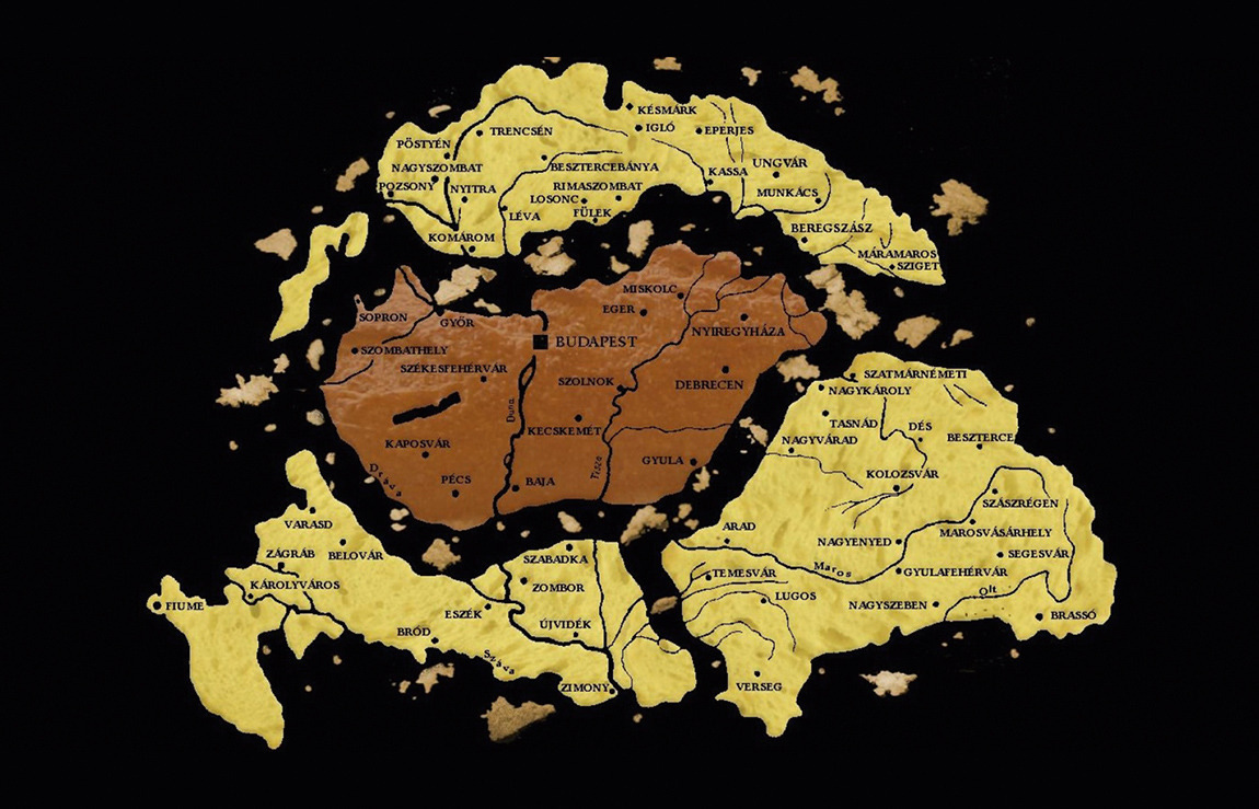 Geological Trianon Map Shrinking Hungary