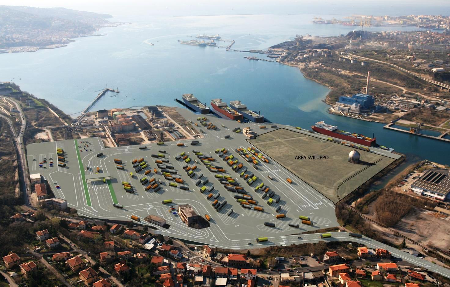 Plan del puerto marítimo húngaro Magyar Kikötő