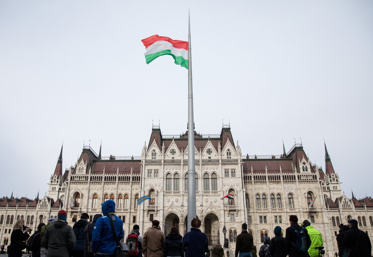 March 15 - National flag hoisted by Parliament