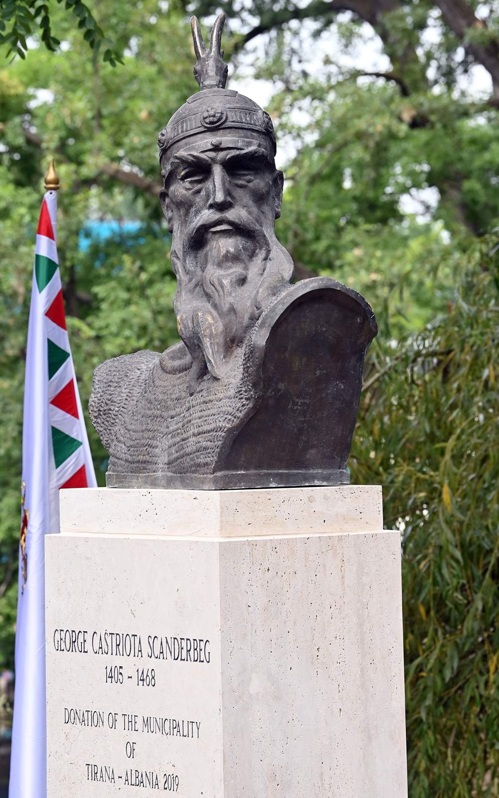 Statue of Albanian national hero Skanderbeg inaugurated in Budapest