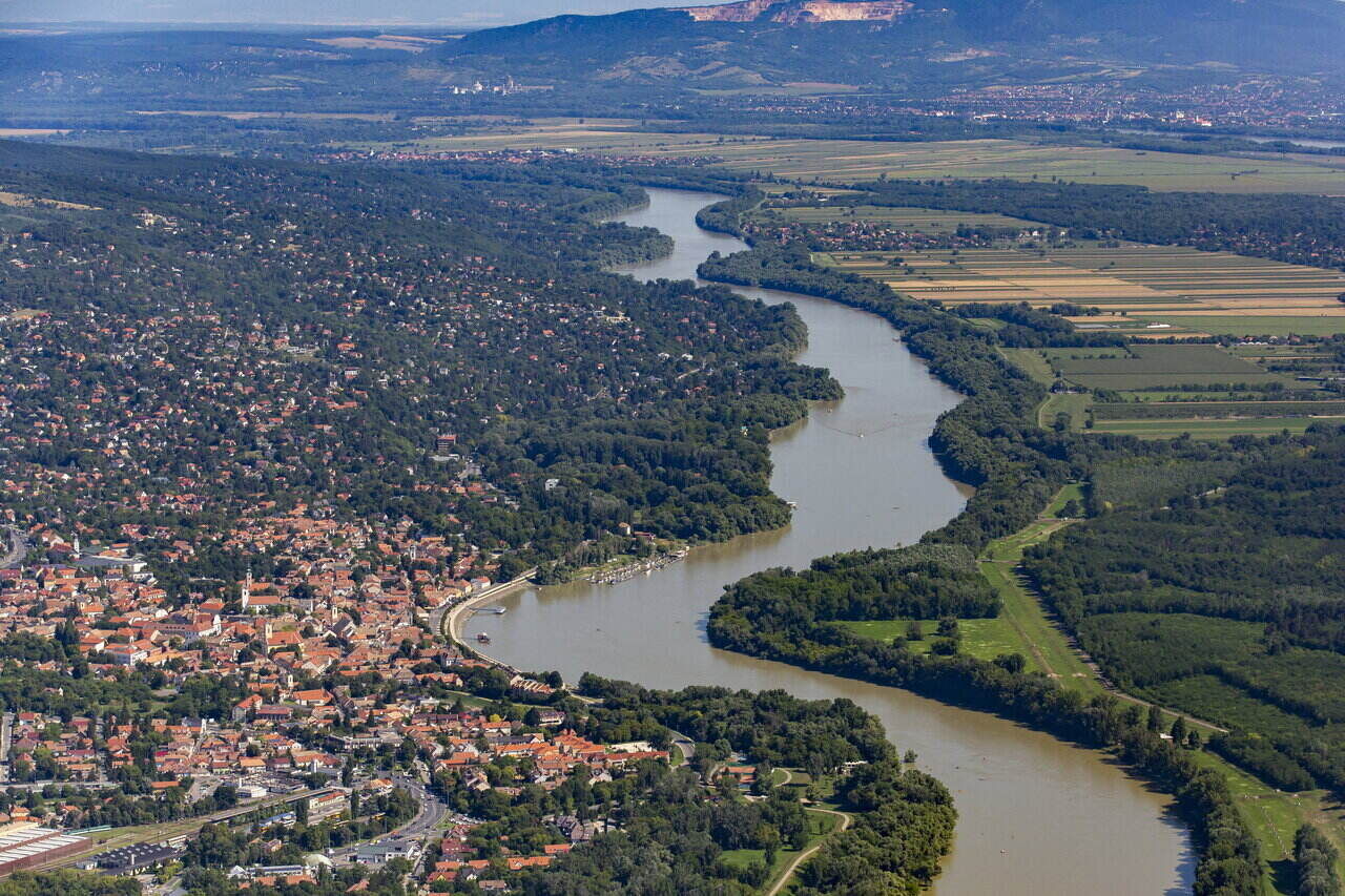Hungary aerial view