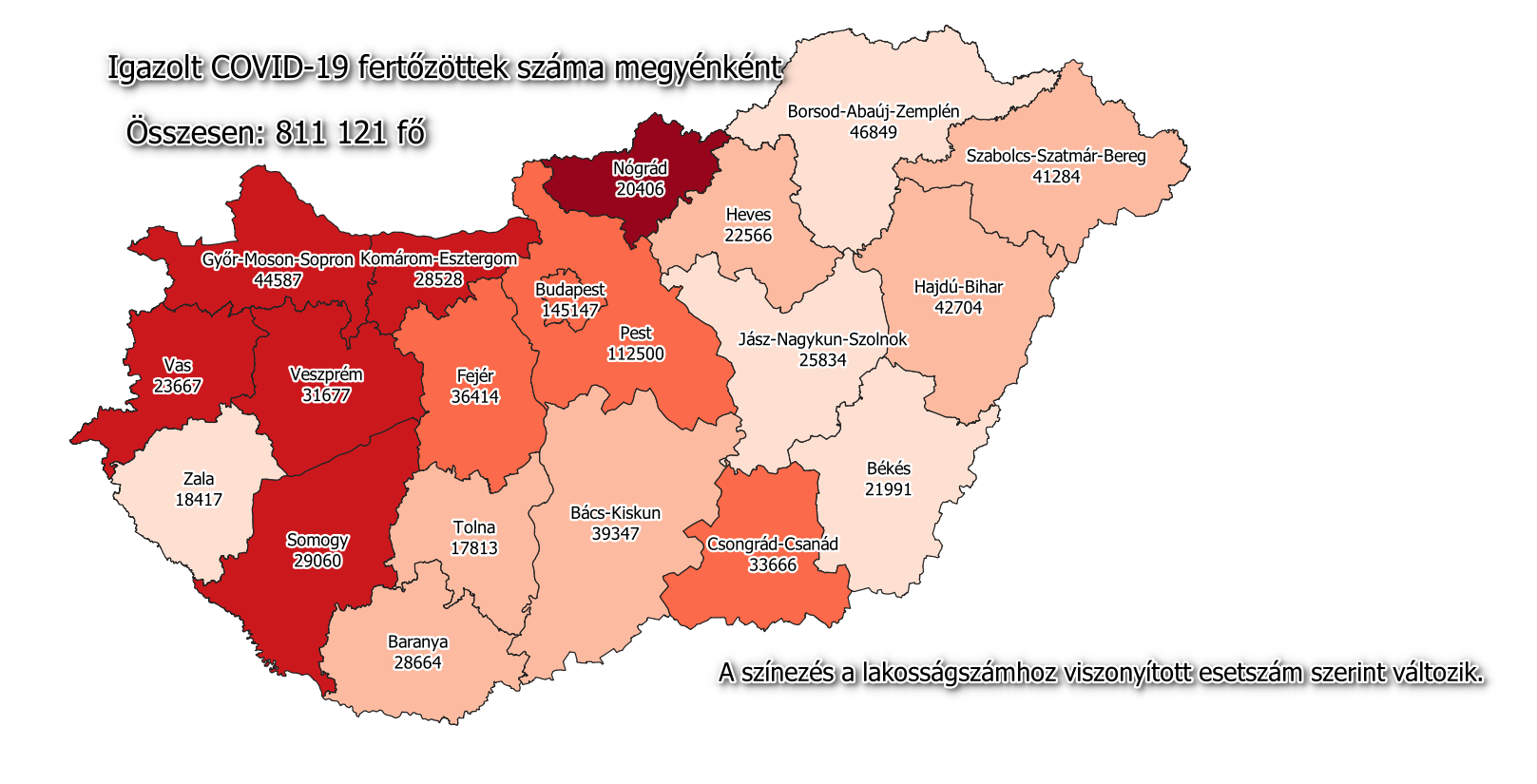 Hungary covid map