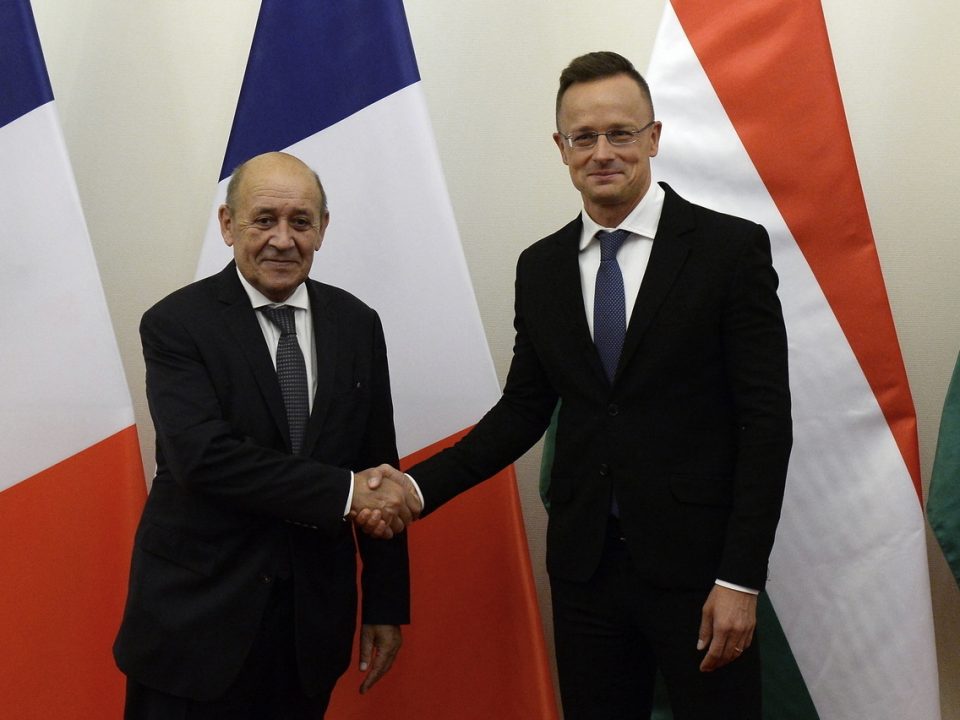 Szijjártó and French Foreign Minister