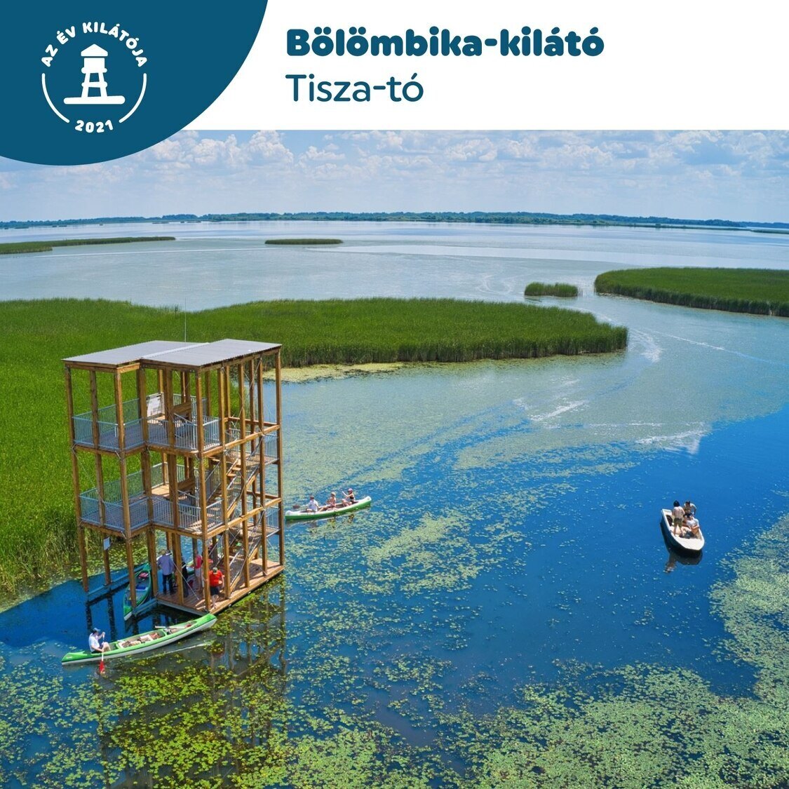 Rozhledna Bölömbika-Jezero Tisza-Maďarsko