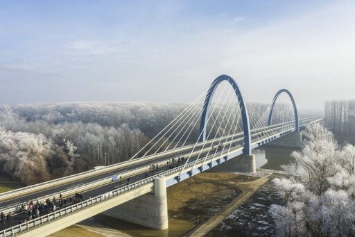 Bridge Tisza river