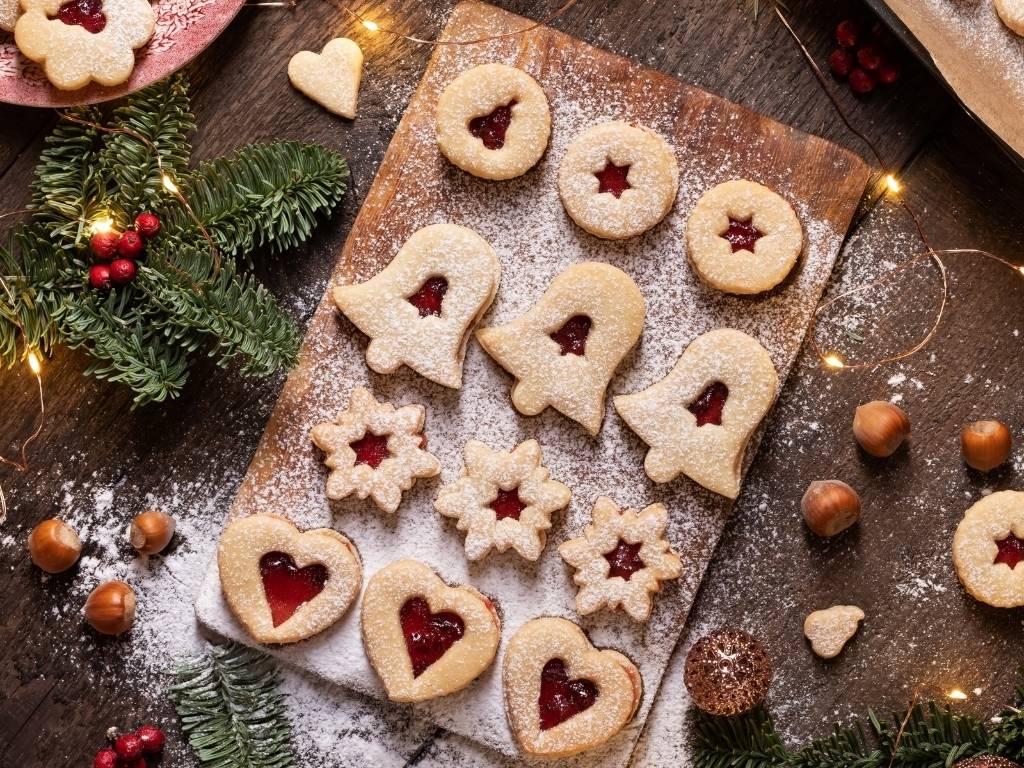 Linzer navideño Recetas de galletas navideñas húngaras