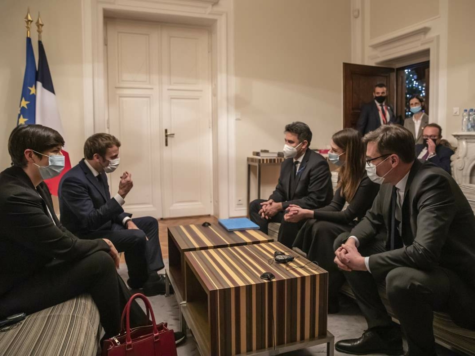 Macron held talks with the Hungarian joint opposition